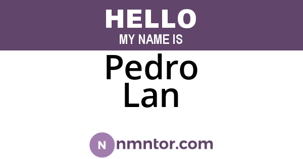 Pedro Lan