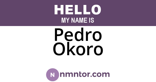 Pedro Okoro