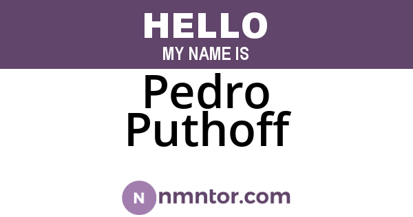 Pedro Puthoff