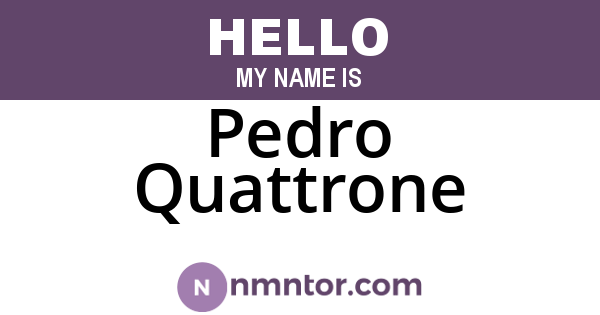 Pedro Quattrone