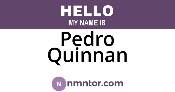 Pedro Quinnan