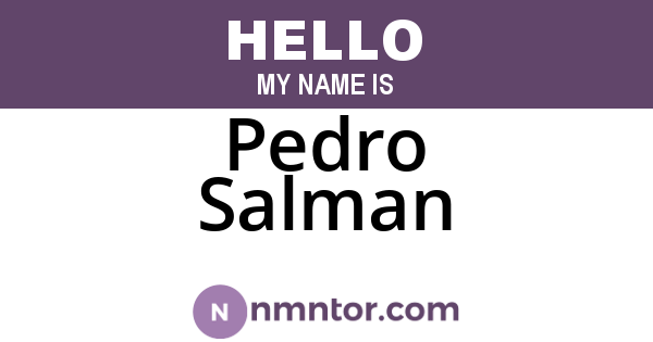 Pedro Salman