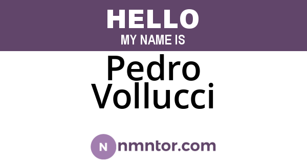 Pedro Vollucci