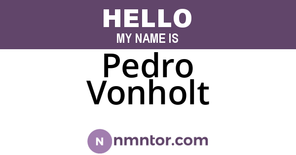 Pedro Vonholt