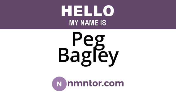 Peg Bagley