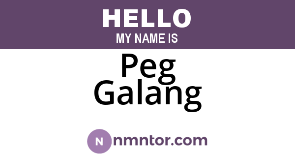 Peg Galang