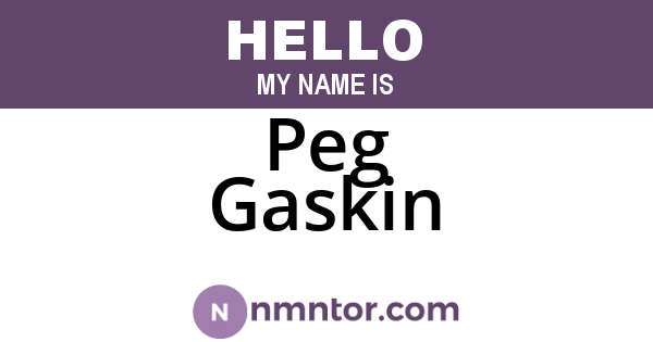 Peg Gaskin