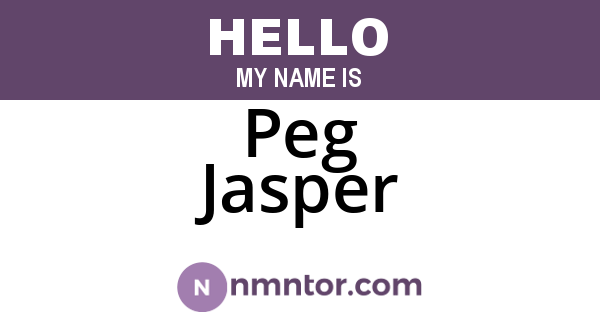 Peg Jasper