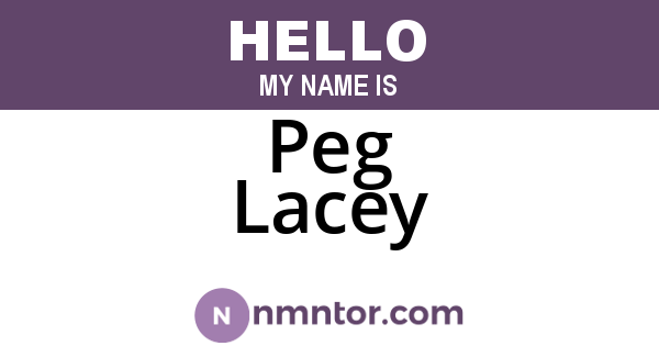 Peg Lacey