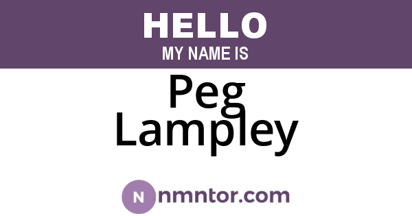 Peg Lampley