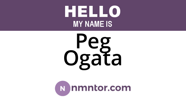 Peg Ogata
