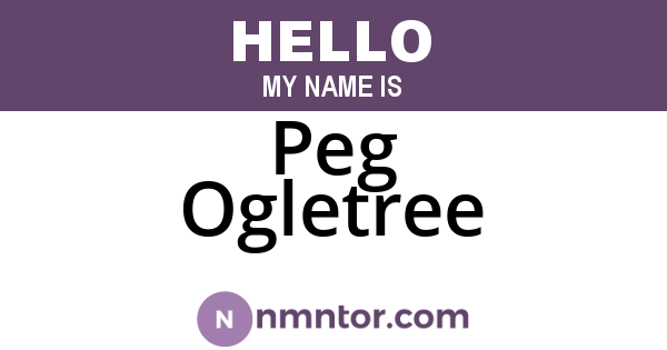 Peg Ogletree