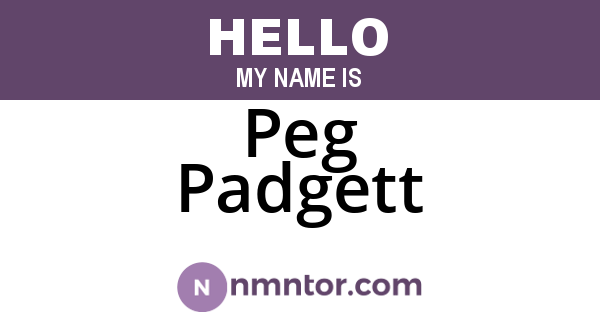 Peg Padgett