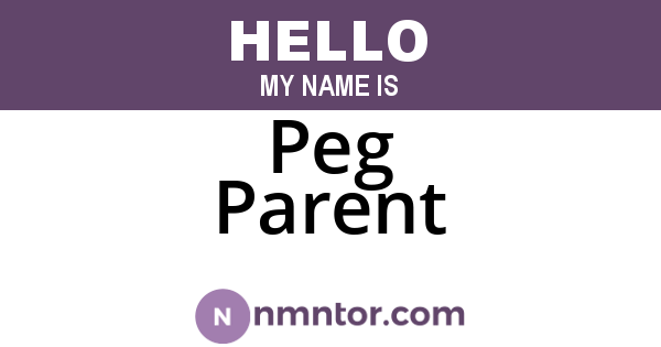 Peg Parent