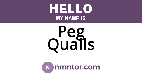 Peg Qualls