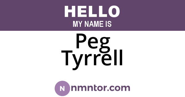 Peg Tyrrell