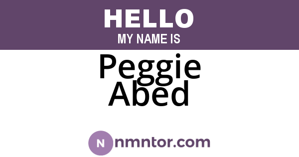Peggie Abed