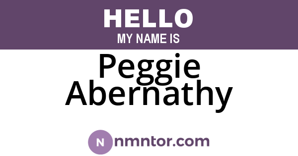 Peggie Abernathy
