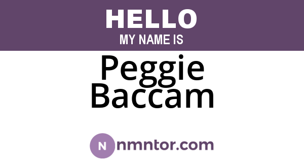 Peggie Baccam