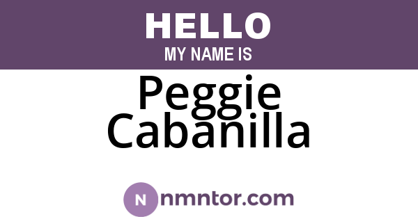 Peggie Cabanilla