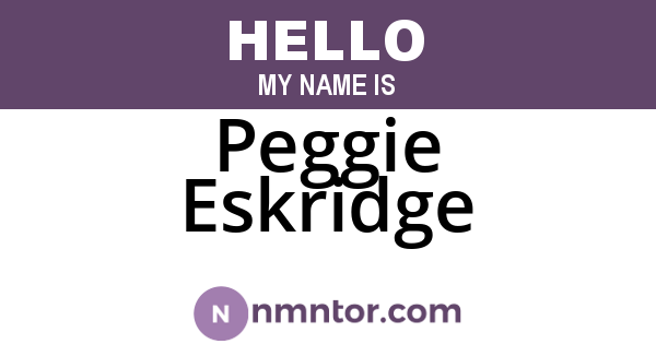 Peggie Eskridge