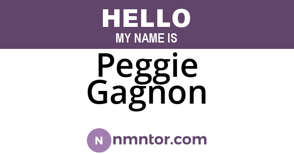 Peggie Gagnon