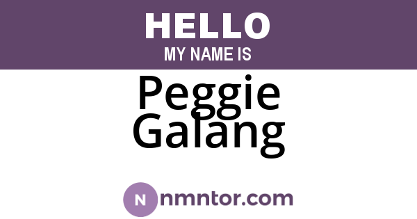 Peggie Galang