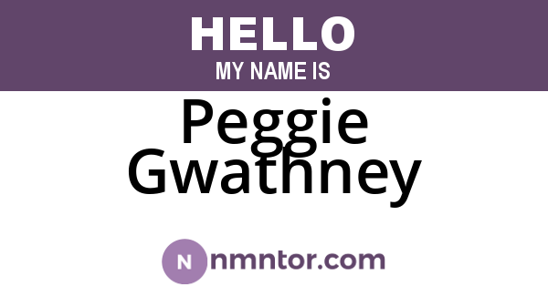 Peggie Gwathney