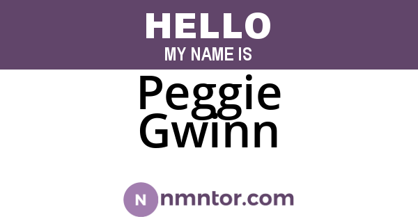 Peggie Gwinn