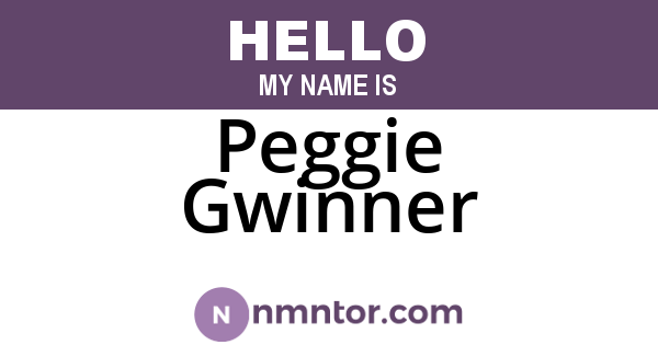 Peggie Gwinner