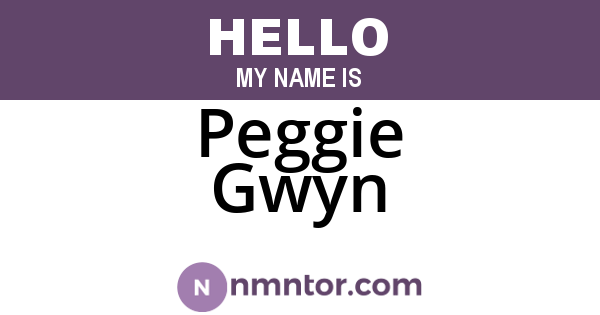 Peggie Gwyn