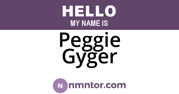 Peggie Gyger