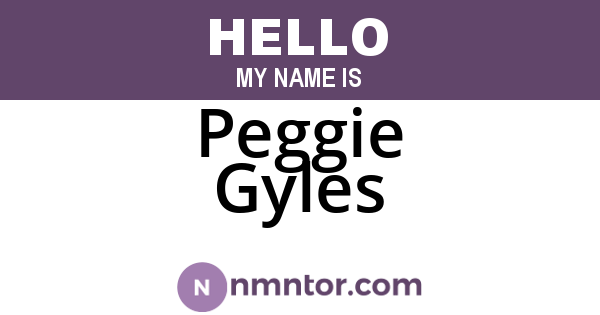 Peggie Gyles