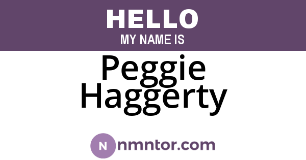 Peggie Haggerty