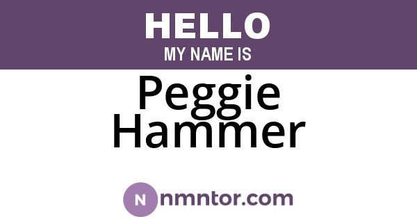 Peggie Hammer