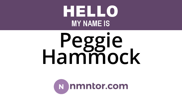 Peggie Hammock