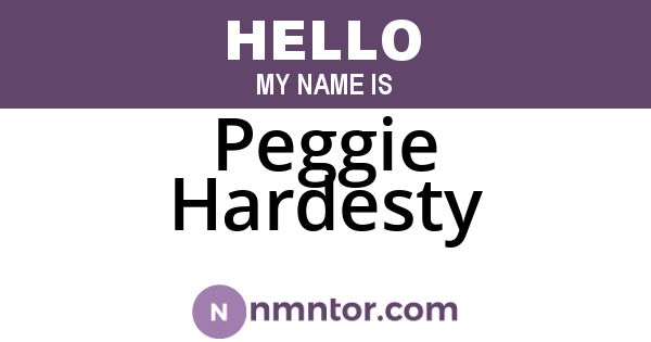 Peggie Hardesty