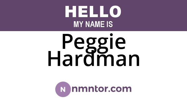Peggie Hardman