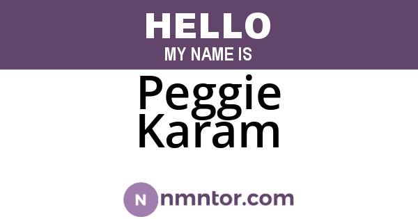 Peggie Karam