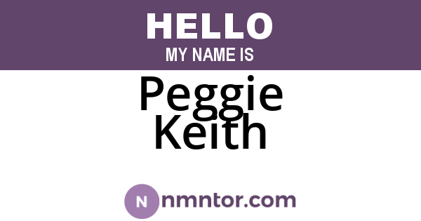 Peggie Keith