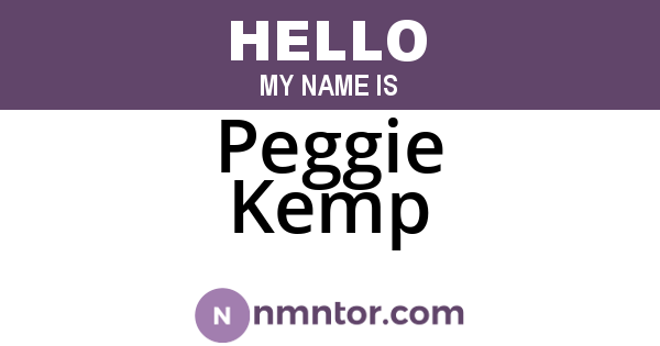 Peggie Kemp