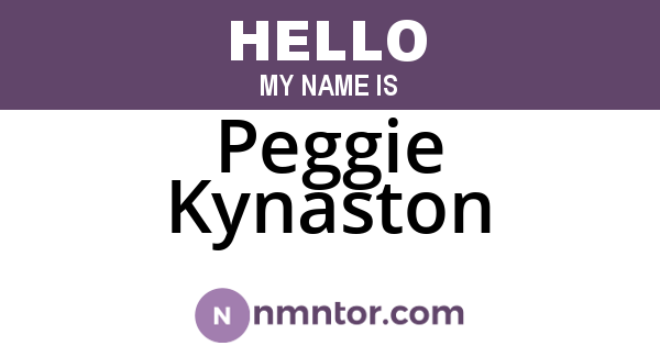Peggie Kynaston