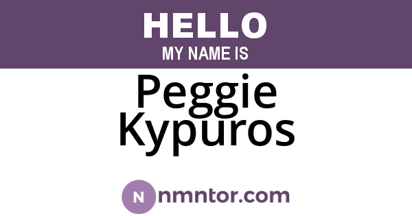 Peggie Kypuros