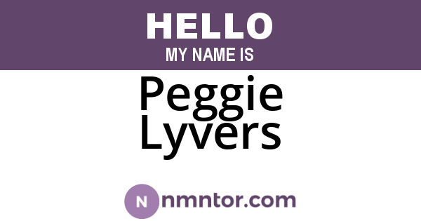 Peggie Lyvers