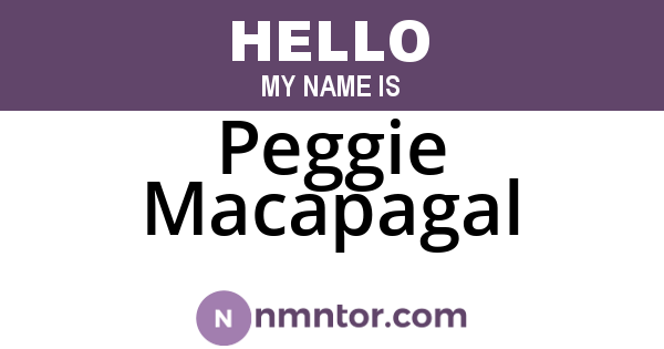 Peggie Macapagal