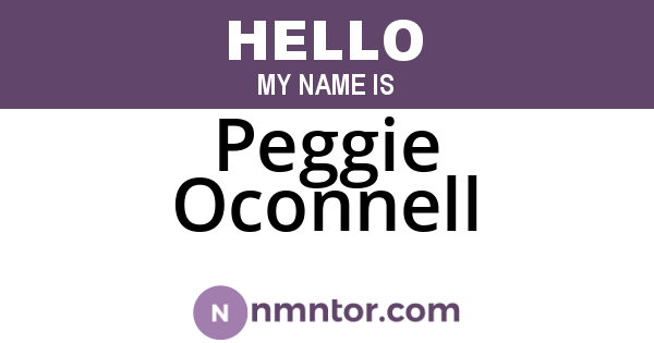 Peggie Oconnell