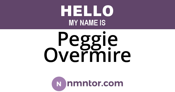 Peggie Overmire