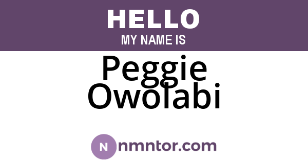 Peggie Owolabi