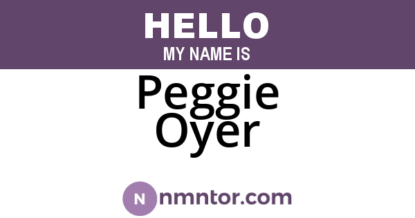 Peggie Oyer