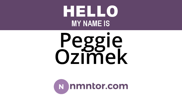 Peggie Ozimek